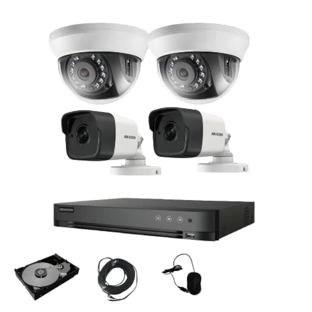 防犯カメラ2台、レコーダー含む Amazon.co.jp: HIKVISION 200万画素 防犯カメラ 2台 セット